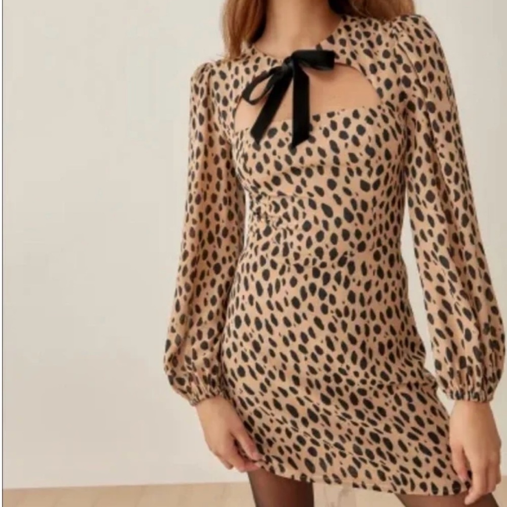 Reformation Terri Dress Bobcat Size 4